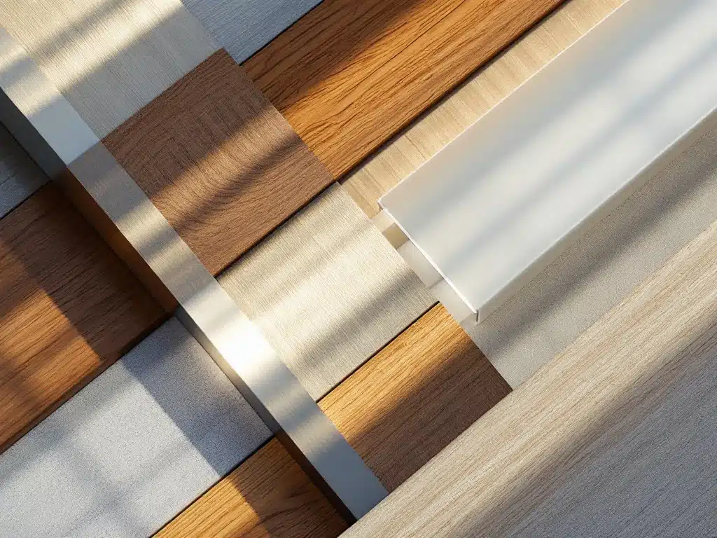 Carport bouwmaterialen arrangement: stalen balken, houten planken, aluminium profielen en polycarbonaat panelen